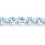 Bracelet en argent sterling avec topaze bleue véritable de 15,50 carats