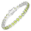 Pulsera de Plata Esterlina .925 con Peridoto Genuino de 13.64 Quilates
