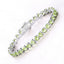 Pulsera de Plata Esterlina .925 con Peridoto Genuino de 13.64 Quilates
