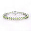 Pulsera de Plata Esterlina .925 con Peridoto Genuino de 13.64 Quilates