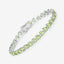 Pulsera de Plata Esterlina .925 con Peridoto Genuino de 13.64 Quilates