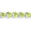 Pulsera de Plata Esterlina .925 con Peridoto Genuino de 13.64 Quilates