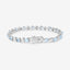 Elegant Blue Topaz and Diamond Sterling Silver Bracelet