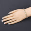 6.74 Carat Genuine Peridot & Diamond Sterling Silver Bracelet