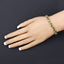 21.37 Carat Genuine Peridot .925 Sterling Silver Bracelet
