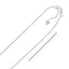 Chaîne Franco Ajustable en Or Blanc 14k 0,9 mm
