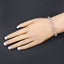 Pulsera de Plata Esterlina con Acuamarina y Diamantes de 7.36 Quilates