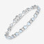 Pulsera de Plata Esterlina con Acuamarina y Diamantes de 7.36 Quilates