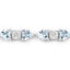 Pulsera de Plata Esterlina con Acuamarina y Diamantes de 7.36 Quilates
