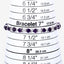 9.56 Carat Genuine Amethyst & White Diamond Sterling Silver Bracelet
