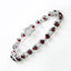 Bracelet en grenat véritable et diamants blancs de 11,10 carats