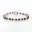 Bracelet en grenat véritable et diamants blancs de 11,10 carats