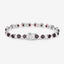 Bracelet en grenat véritable et diamants blancs de 11,10 carats
