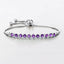 Bracelet en argent sterling avec améthyste véritable de 2,64 carats