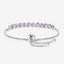Bracelet en argent sterling avec améthyste véritable de 2,64 carats