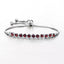 Pulsera de Plata Esterlina .925 con Granate de 3.30 Quilates