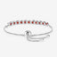 Pulsera de Plata Esterlina .925 con Granate de 3.30 Quilates