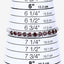 Pulsera de Plata Esterlina .925 con Granate de 3.30 Quilates