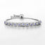 Bracelet en argent sterling .925 avec tanzanite véritable de 1,10 carat