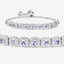 Bracelet en argent sterling .925 avec tanzanite véritable de 1,10 carat