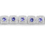 Bracelet en argent sterling .925 avec tanzanite véritable de 1,10 carat