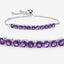 Bracelet en argent sterling .925 avec améthystes véritables de 6,05 carats