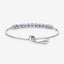 Bracelet en argent sterling .925 avec améthystes véritables de 6,05 carats