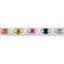 Pulsera de Zafiros Múltiples de 0.88 Quilates en Plata Esterlina .925