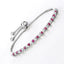 Pulsera de Rubí Genuino de 0.88 Quilates en Plata Esterlina .925