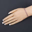 Pulsera de Rubí Genuino de 0.88 Quilates en Plata Esterlina .925