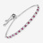 Pulsera de Rubí Genuino de 0.88 Quilates en Plata Esterlina .925