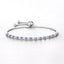 Bracelet en argent sterling tanzanite véritable de 0,91 carat