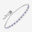 Bracelet en argent sterling tanzanite véritable de 0,91 carat