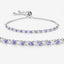 Bracelet en argent sterling tanzanite véritable de 0,91 carat