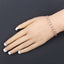 Pulsera de plata esterlina de morganita genuina de 1.35 quilates