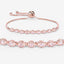 Pulsera de plata esterlina de morganita genuina de 1.35 quilates