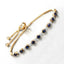 Bracelet en argent sterling avec saphir bleu et diamants de 1,83 carat