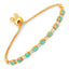 1.29 Carat Genuine Emerald and White Diamond Bracelet