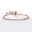 Bracelet en argent sterling avec morganite et diamants de 1,38 carat