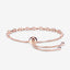 Bracelet en argent sterling avec morganite et diamants de 1,38 carat