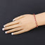 Elegant Ruby and Diamond Sterling Silver Bracelet