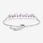 Bracelet en rubis et diamants blancs de 1,65 carat en argent sterling