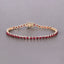 Pulsera de Rubí de Mozambique de 3.13 Quilates en Oro Amarillo de 14K