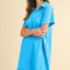 Effortless Sky Blue Short Sleeve Dress for Women - Stylish & Comfortable - Korvel