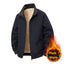 Fleece-Lined Thick Warm Loose Stand-Collar Jacket