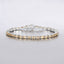 Bracelet en argent sterling de 12,80 carats en citrine véritable