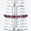 Pulsera de granate genuino de 27.60 quilates en plata esterlina .925