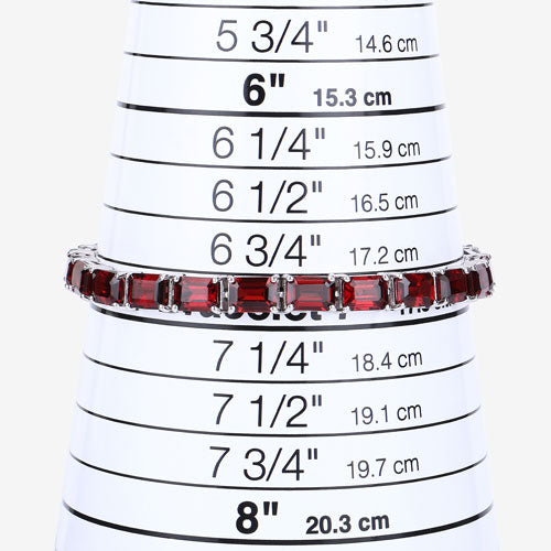 Pulsera de granate genuino de 27.60 quilates en plata esterlina .925