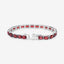 Pulsera de granate genuino de 27.60 quilates en plata esterlina .925