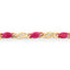 5.00 Carat Genuine Ruby 10K Yellow Gold Bracelet